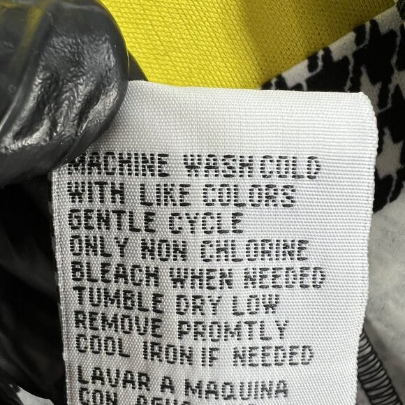 Women 12 Houndstooth Wide Leg Jumpsuit Pockets Stretch By Shelby & Palmer Office - Picture 15 of 16